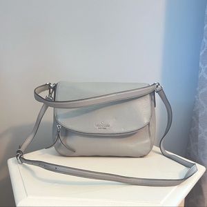 Kate Spade light grey crossbody purse